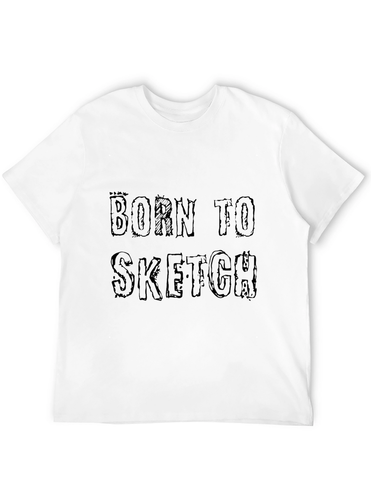 Born to Sketch Black Graphic Tee
