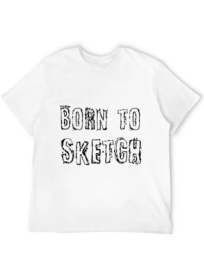 Born to Sketch Black Graphic Tee