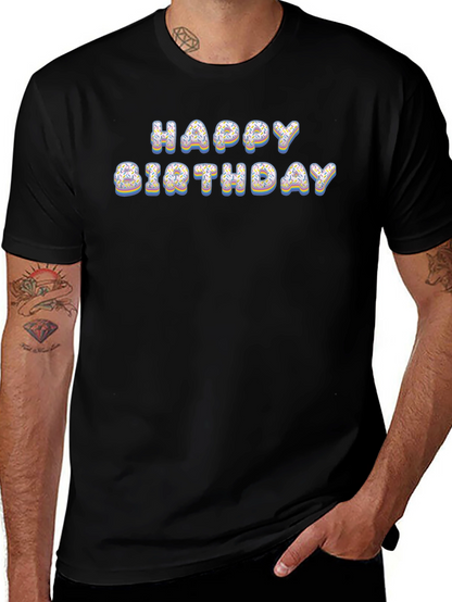 Happy Birthday Donut Letter T-Shirt