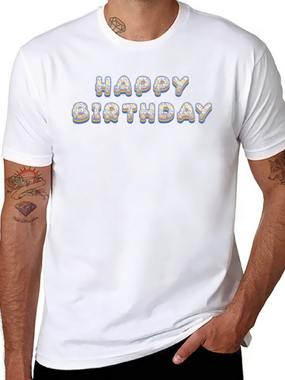 Happy Birthday Donut Letter T-Shirt