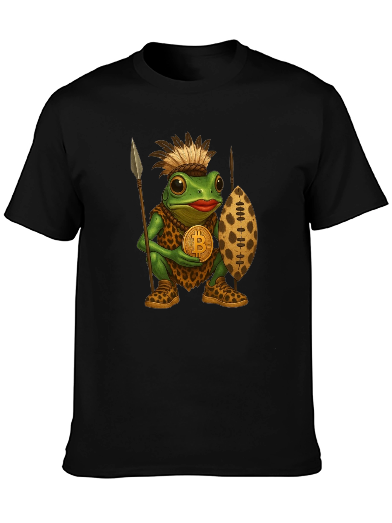 Tribal Frog Bitcoin T-Shirt