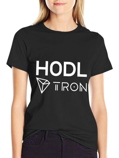 HODL TRON Black T-Shirt Crypto Apparel