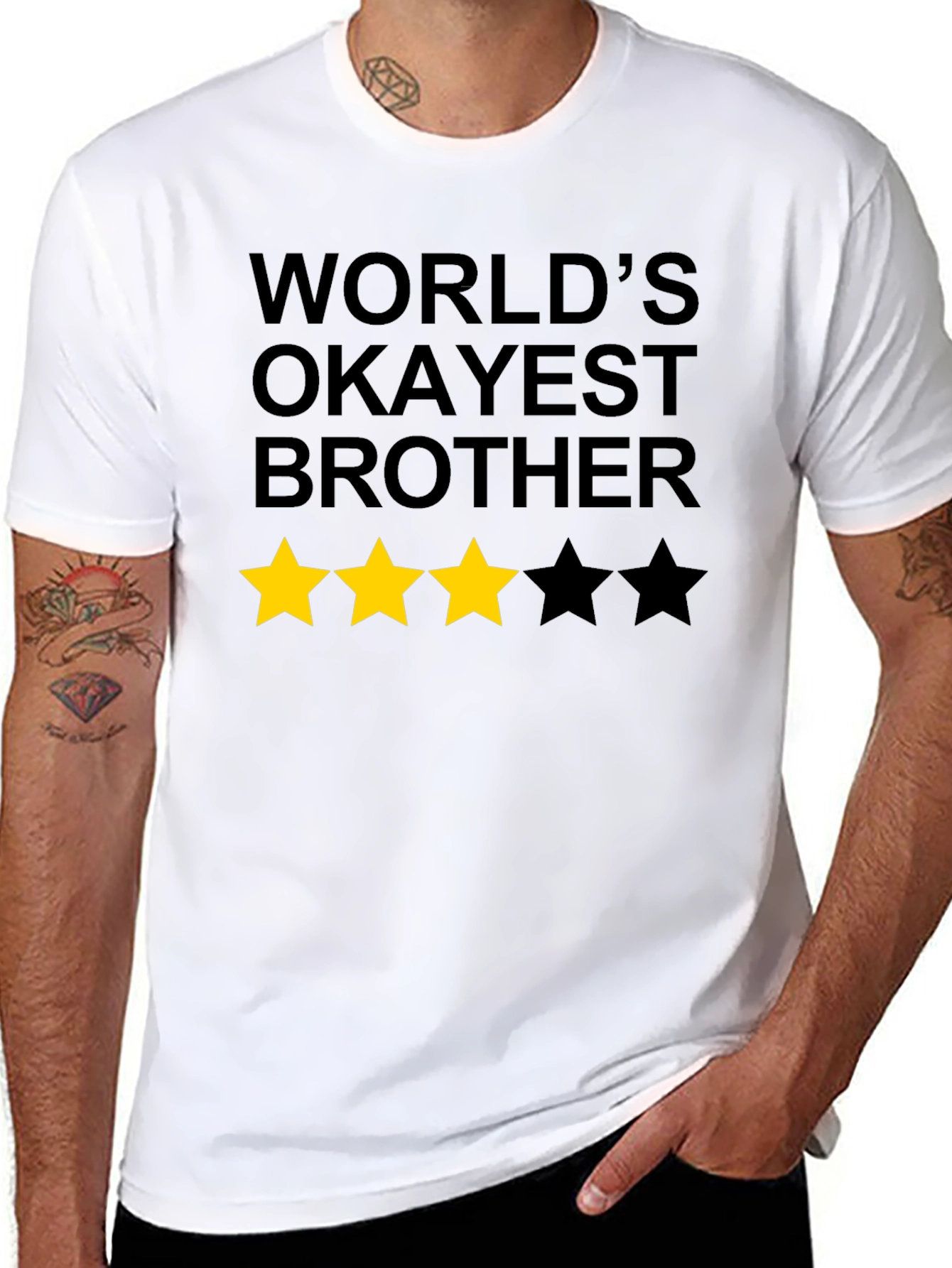 Worlds Okayest Brother Graphic Tee