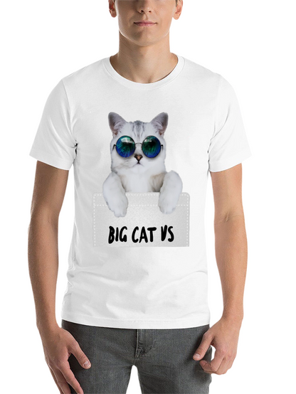 Cool Cat Sunglasses T-Shirt - Funny Graphic Tee