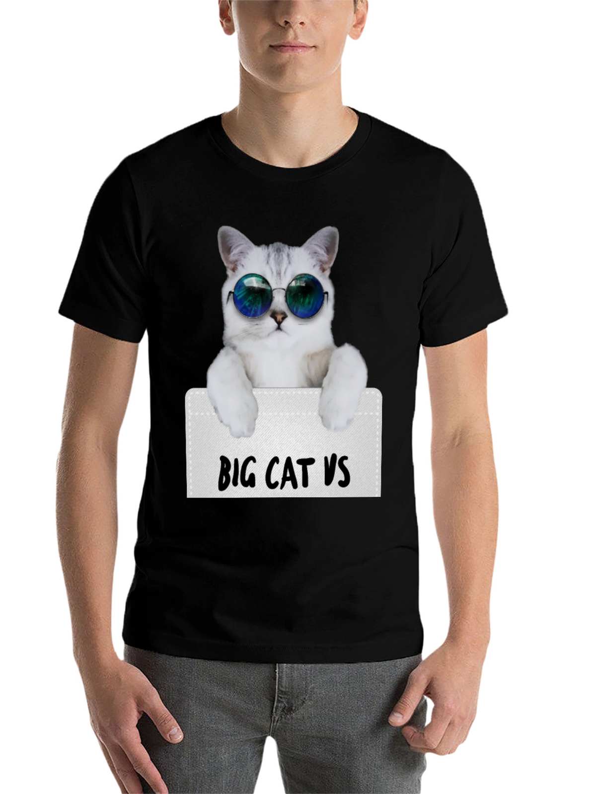Cool Cat Sunglasses T-Shirt - Funny Graphic Tee