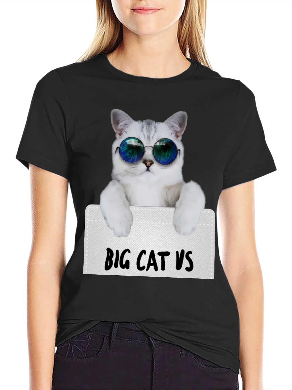 Cool Cat Sunglasses T-Shirt - Funny Graphic Tee