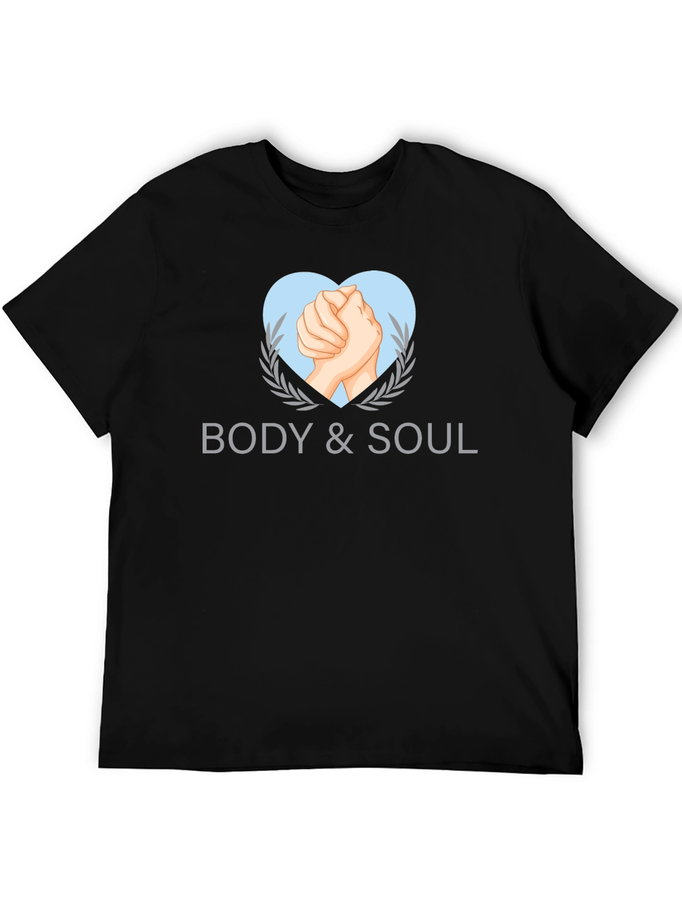 Body & Soul Graphic Tee - Stylish Black T-Shirt