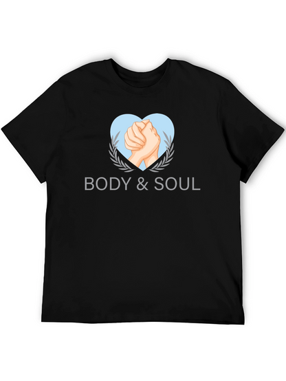 Body & Soul Graphic Tee - Stylish Black T-Shirt