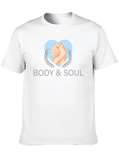 Body & Soul Graphic Tee - Stylish Black T-Shirt