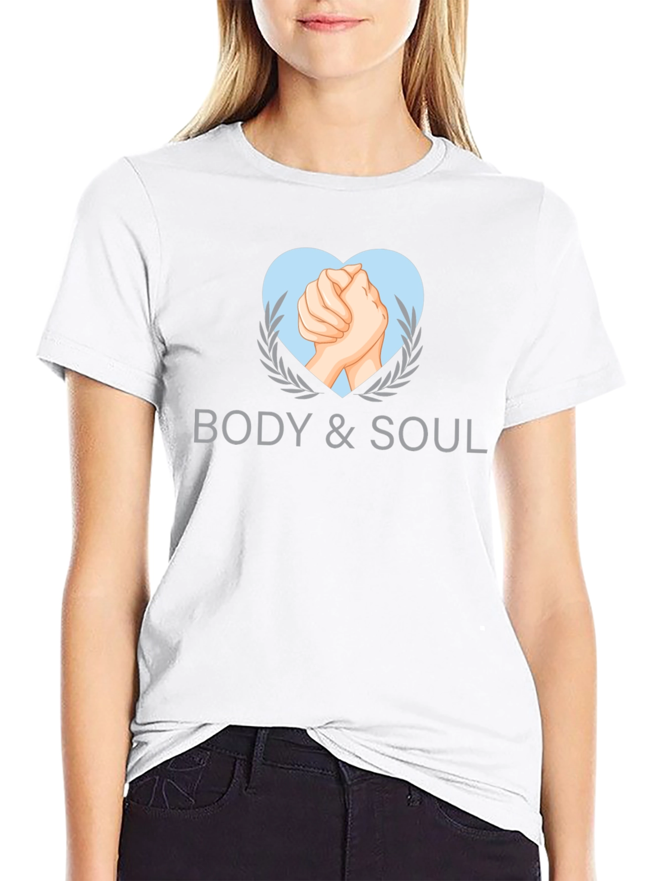 Body & Soul Graphic Tee - Stylish Black T-Shirt