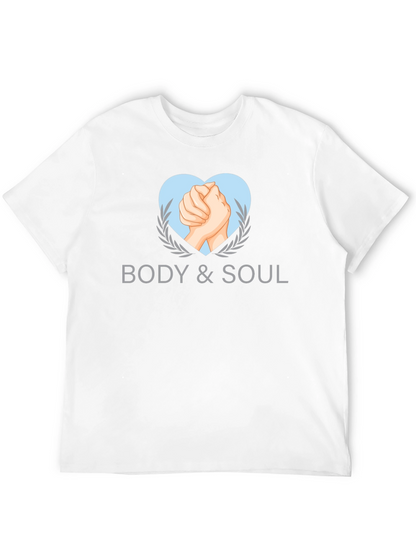 Body & Soul Graphic Tee - Stylish Black T-Shirt