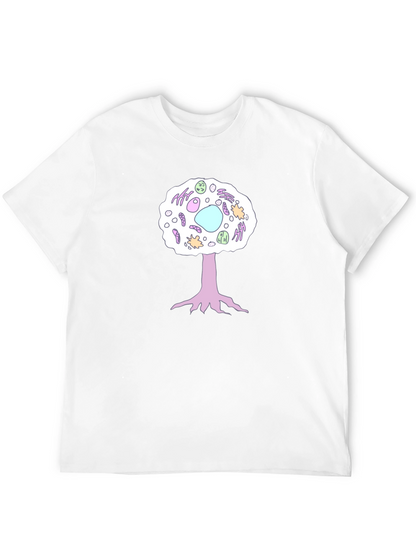 Cell Tree Black T-Shirt: Science & Nature Inspired