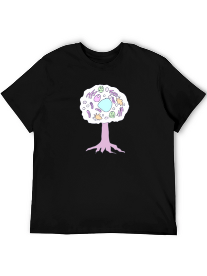 Cell Tree Black T-Shirt: Science & Nature Inspired