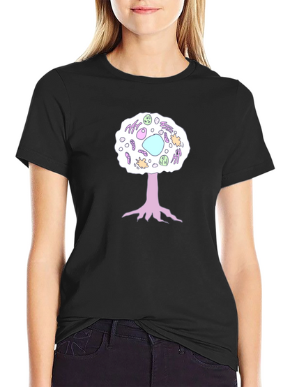 Cell Tree Black T-Shirt: Science & Nature Inspired