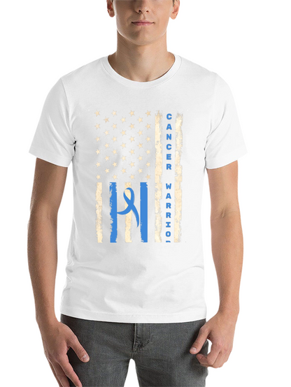 Cancer Warrior American Flag Graphic Tee
