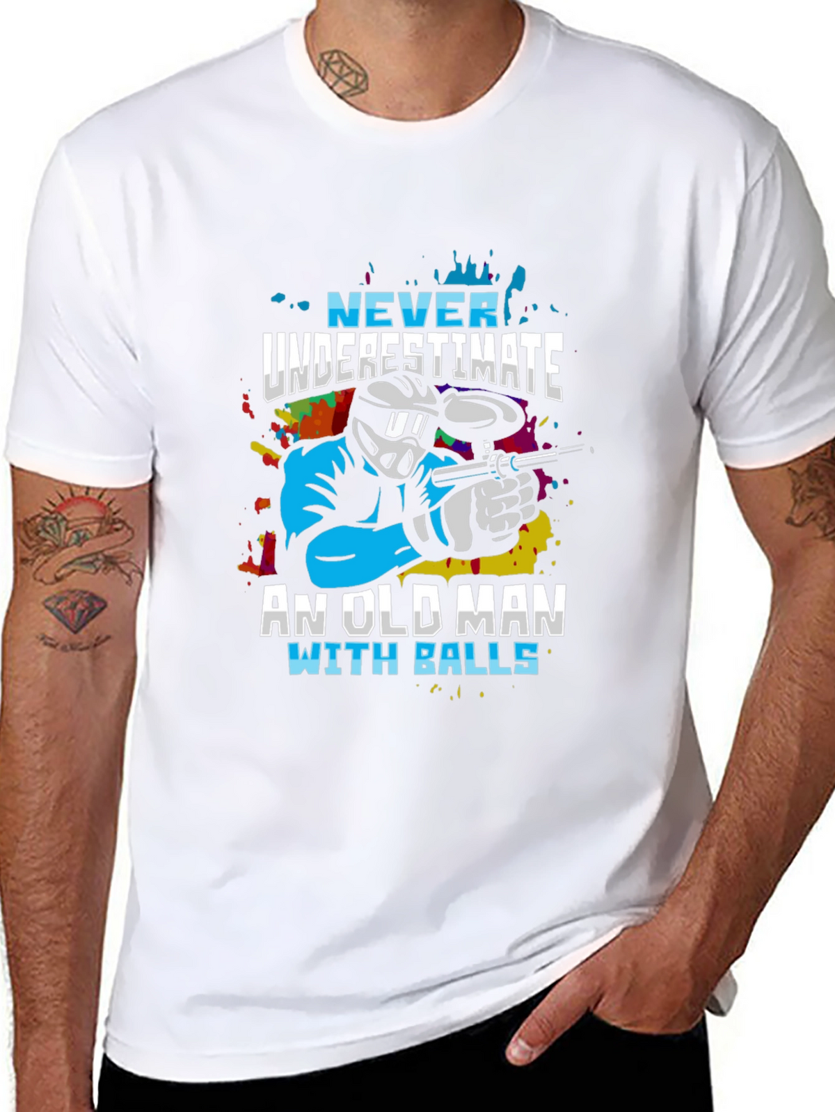Never Underestimate Old Man T-Shirt