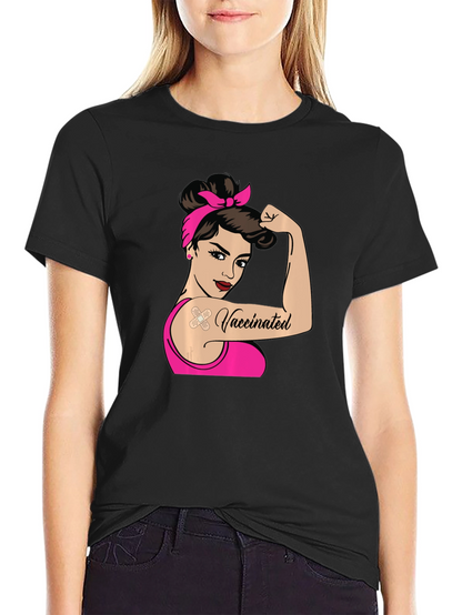 Vaccinated Rosie the Riveter T-Shirt