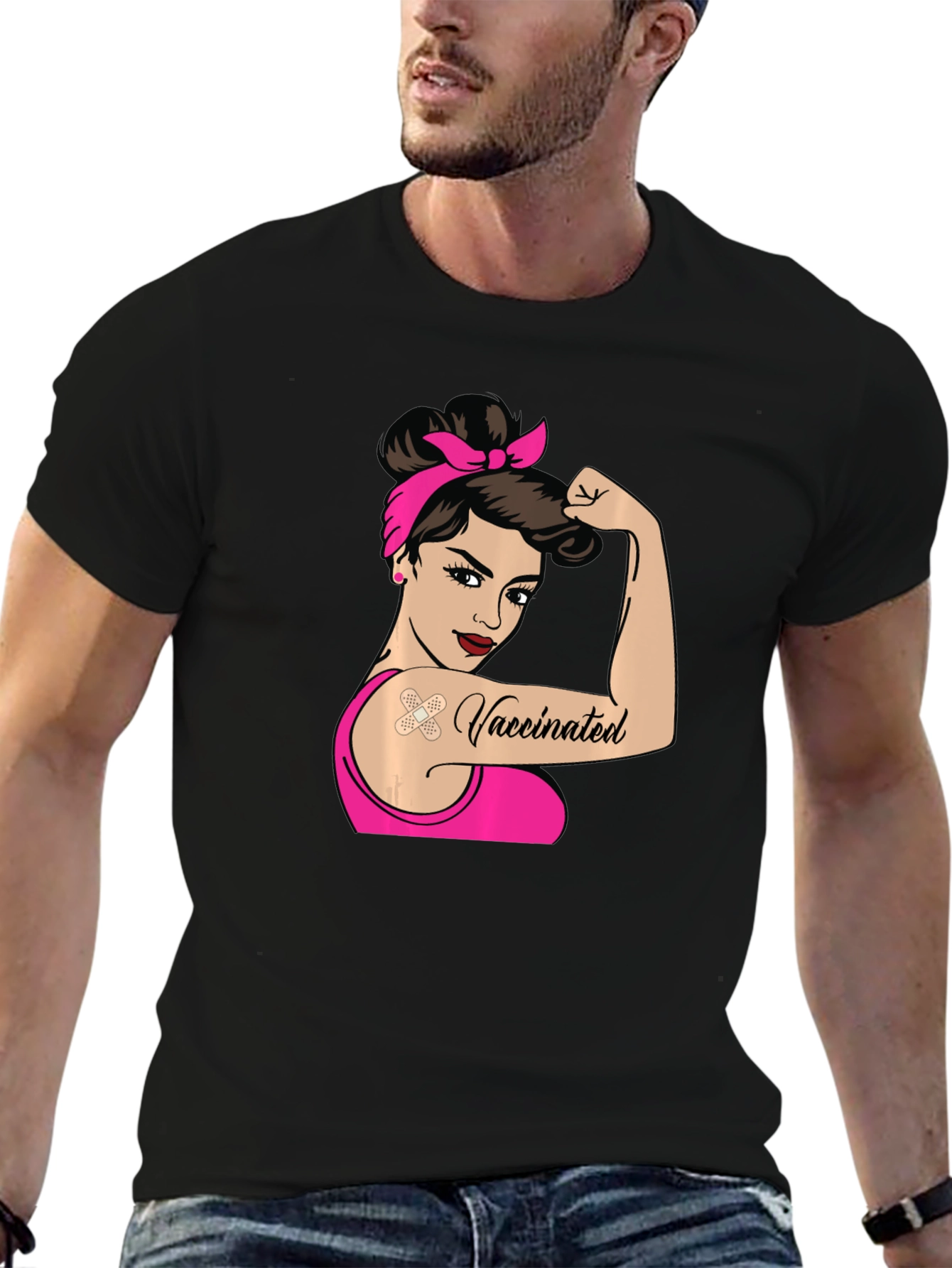 Vaccinated Rosie the Riveter T-Shirt