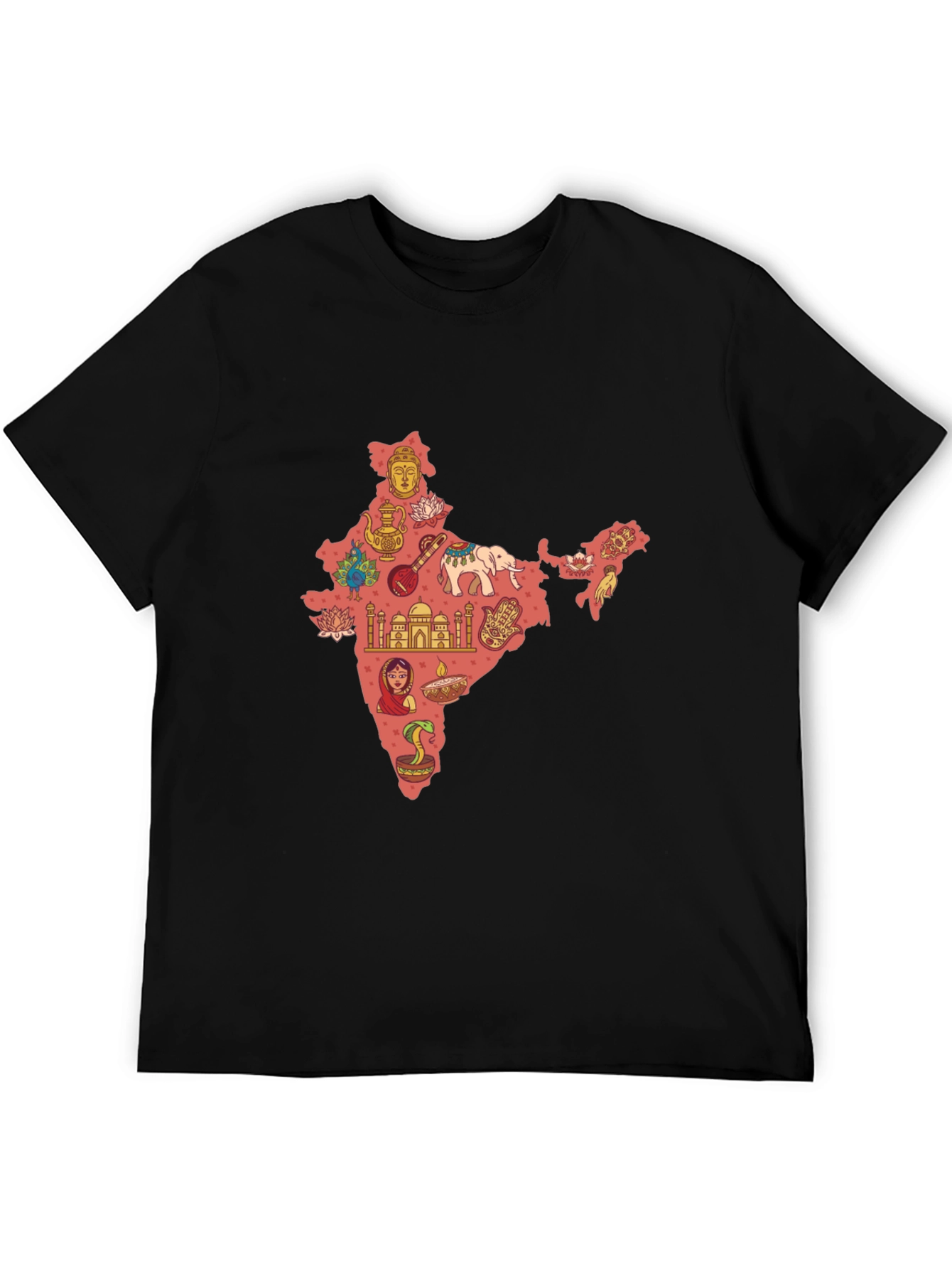 India Map Print T-Shirt