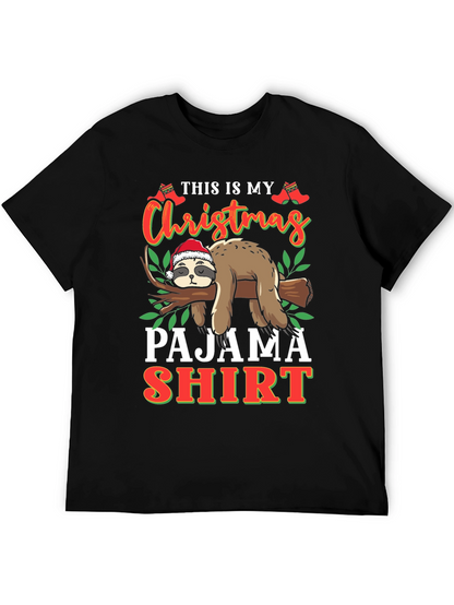 Christmas Sloth Pajama Shirt