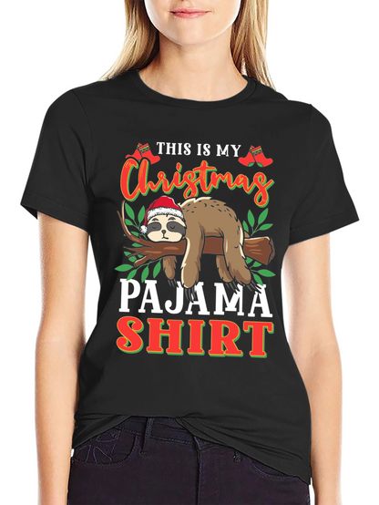 Christmas Sloth Pajama Shirt