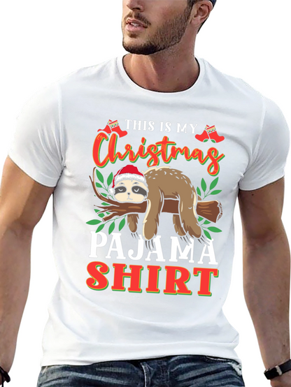 Christmas Sloth Pajama Shirt