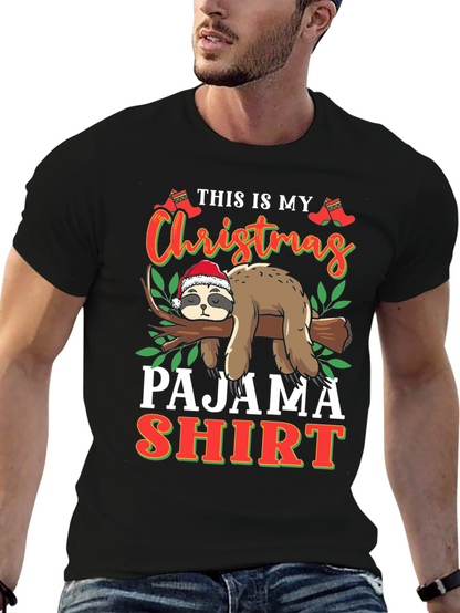 Christmas Sloth Pajama Shirt