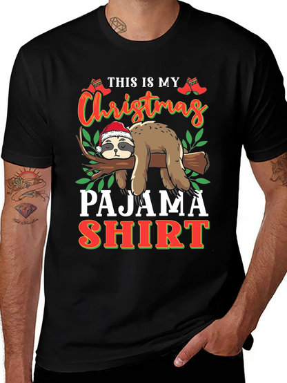 Christmas Sloth Pajama Shirt