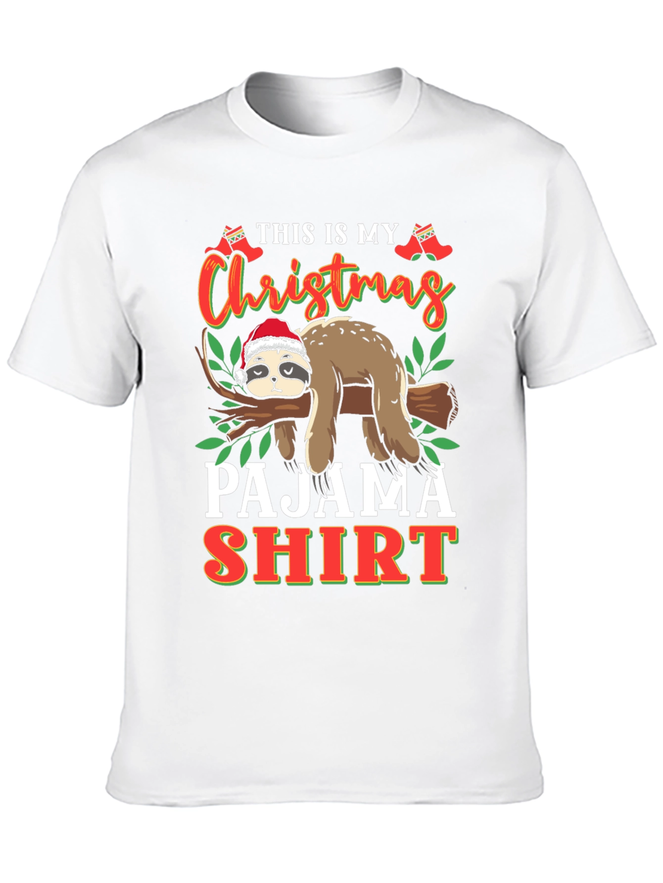 Christmas Sloth Pajama Shirt