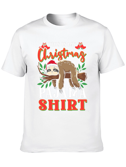 Christmas Sloth Pajama Shirt
