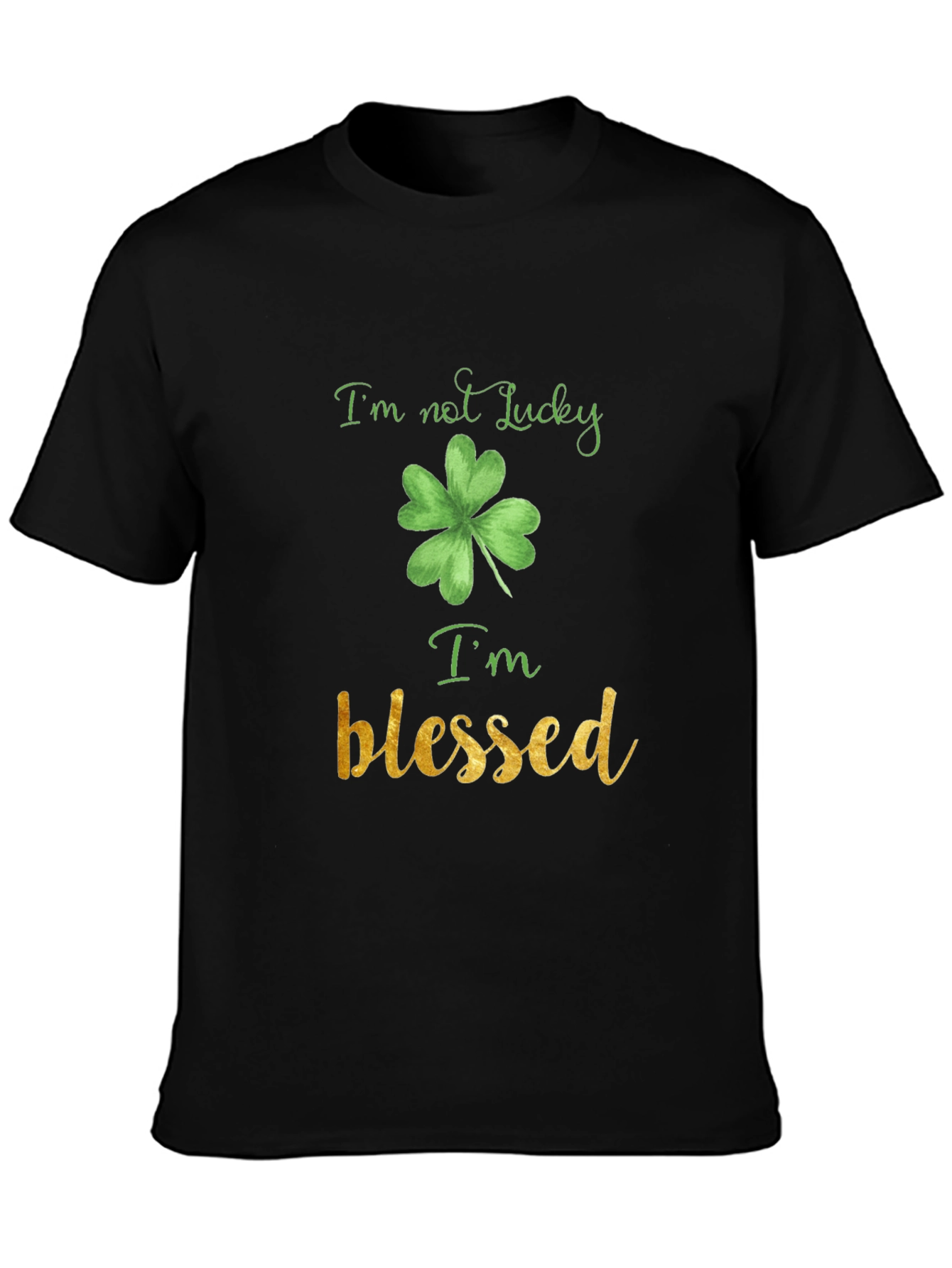 St. Patricks Day Im Blessed Black T-Shirt