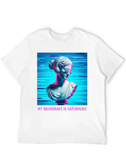 Vaporwave Brain T-Shirt - Aesthetic Greek Bust