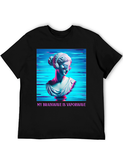 Vaporwave Brain T-Shirt - Aesthetic Greek Bust