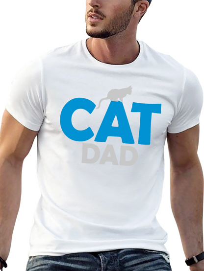 Cat Dad T-Shirt - Mens Graphic Tee