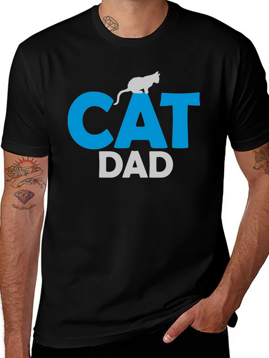 Cat Dad T-Shirt - Mens Graphic Tee