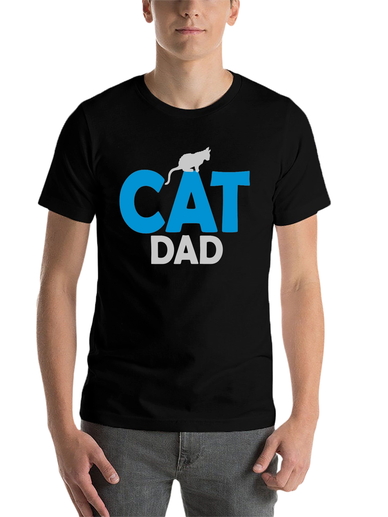 Cat Dad T-Shirt - Mens Graphic Tee