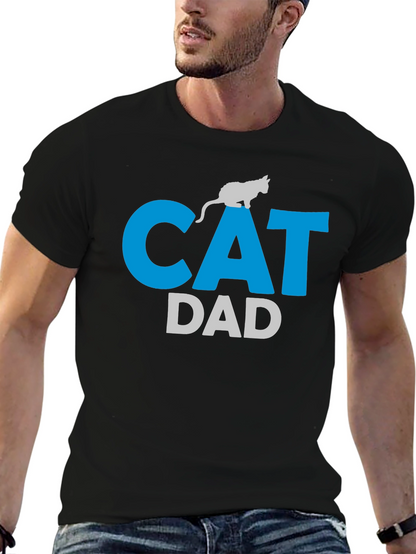Cat Dad T-Shirt - Mens Graphic Tee