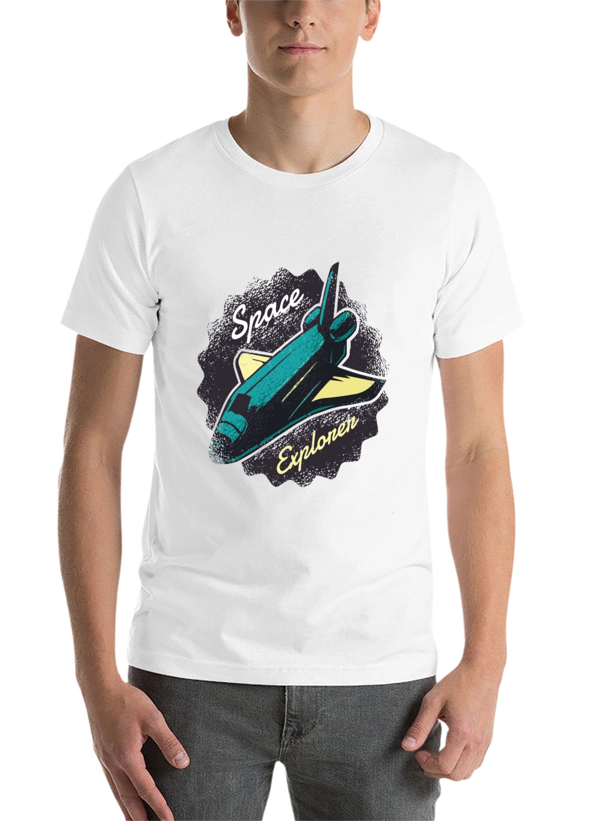 Space Explorer Graphic T-Shirt - Black