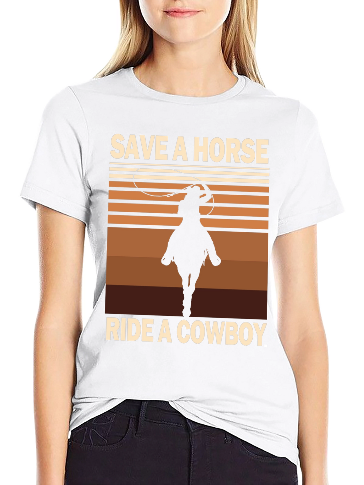 Save a Horse Ride a Cowboy Graphic Tee