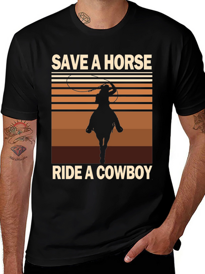 Save a Horse Ride a Cowboy Graphic Tee