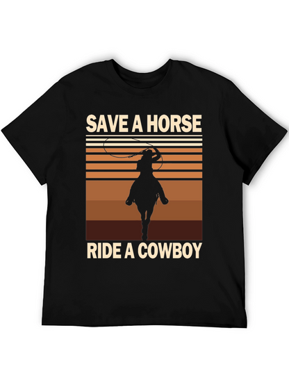 Save a Horse Ride a Cowboy Graphic Tee
