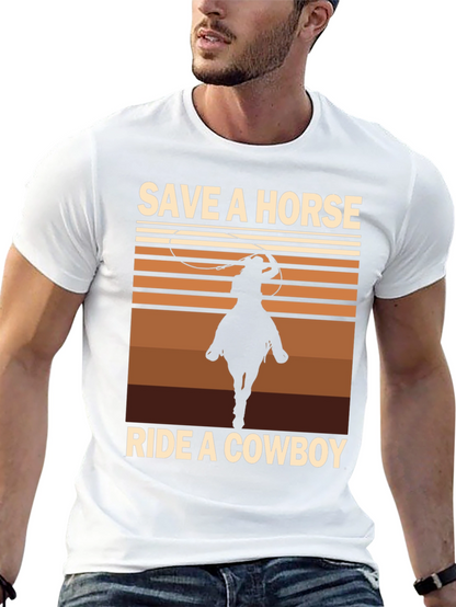 Save a Horse Ride a Cowboy Graphic Tee