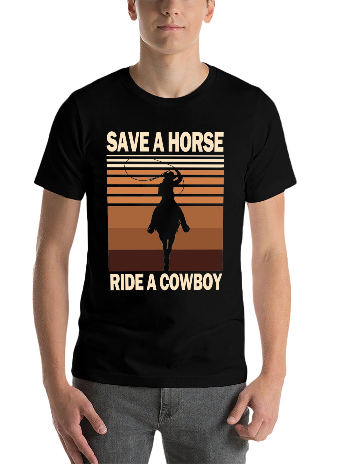 Save a Horse Ride a Cowboy Graphic Tee