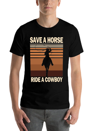 Save a Horse Ride a Cowboy Graphic Tee