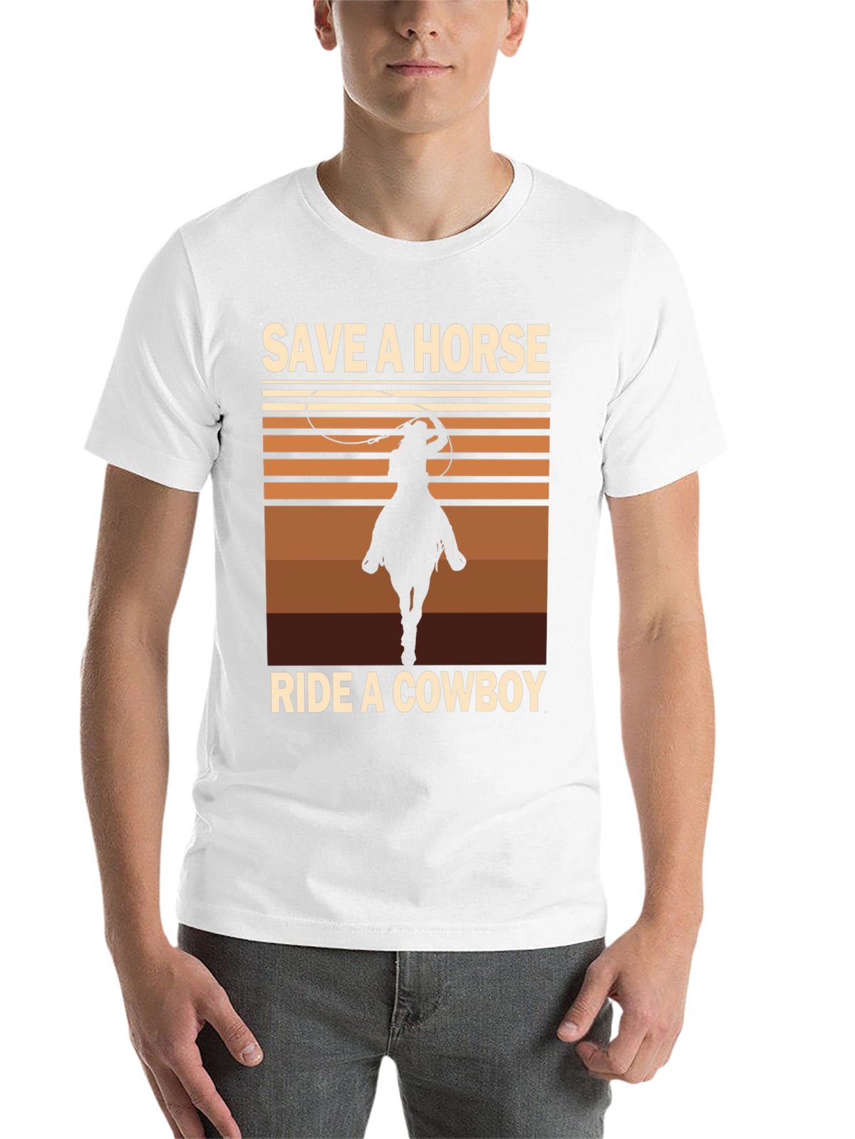 Save a Horse Ride a Cowboy Graphic Tee
