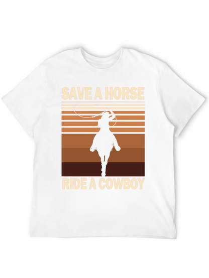 Save a Horse Ride a Cowboy Graphic Tee