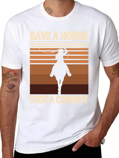 Save a Horse Ride a Cowboy Graphic Tee