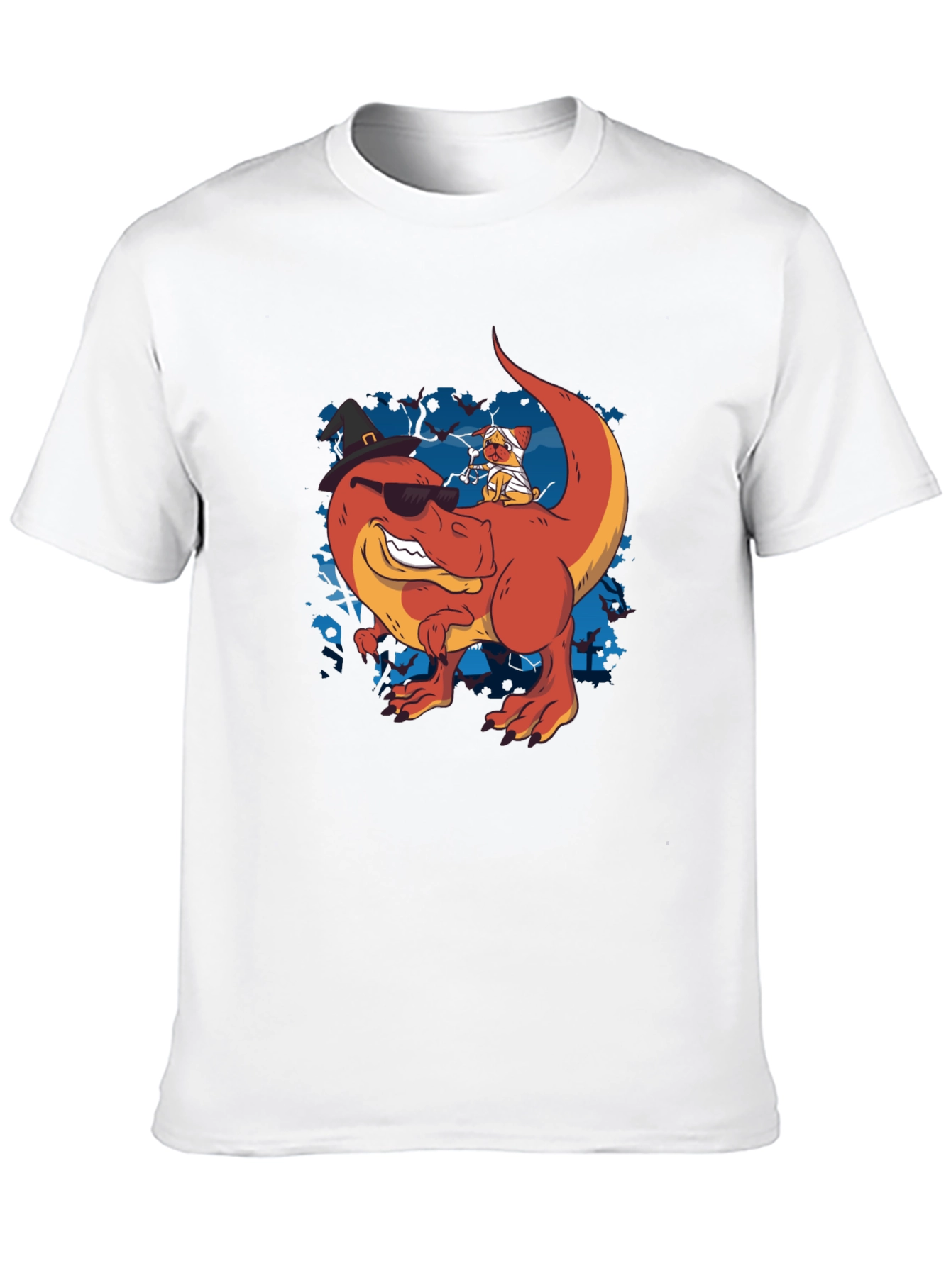 Dino & Mummy Dog Halloween Tee