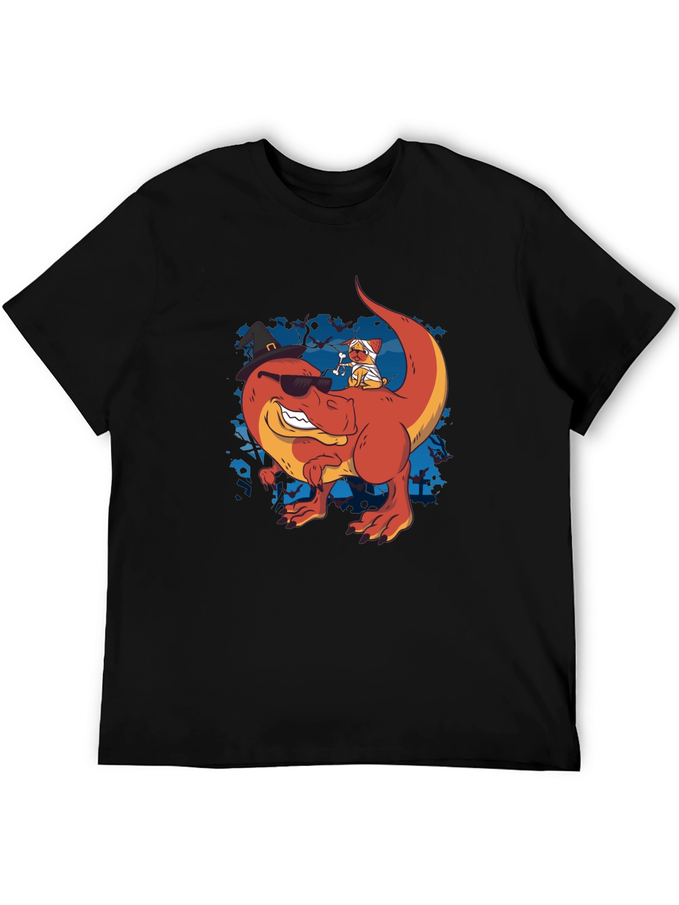 Dino & Mummy Dog Halloween Tee