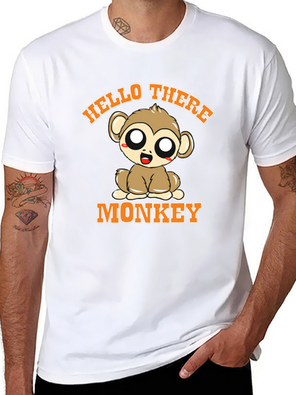 Hello There Monkey Graphic T-Shirt